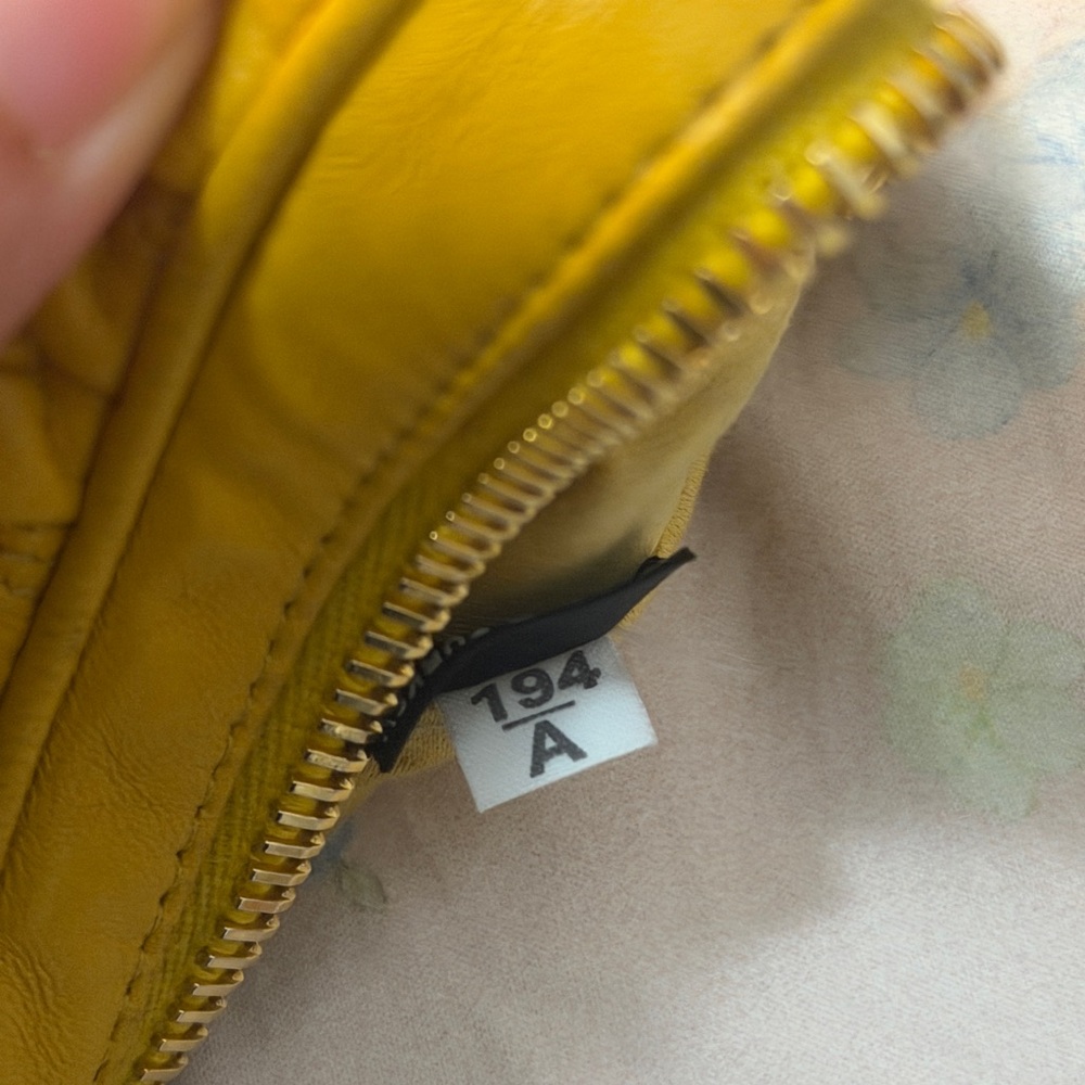 Miu Miu Mustard Quilted Mini Bag - Picture 4 of 4